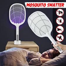 Rechargeable 2 in 1 Insect Killer Racket & Lamp