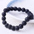 Natural Lava Rock Stones Healing Energy crystal Handmade Stretch Bead Bracelet